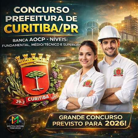 CURSO ONLINE PRÉ E PÓS-EDITAL PREF. CURITIBA 2026 ( FISIOTERAPIA ) - EFETIVOS