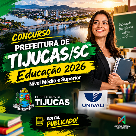 Prefeitura de Tijucas/SC - Professor Nível II - Educação Física - Nível Superior (Pós-Edital)