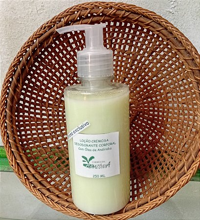 Loção Cremosa Desodorante Corporal com óleo de andiroba Cheiro da Amazônia - 250ml
