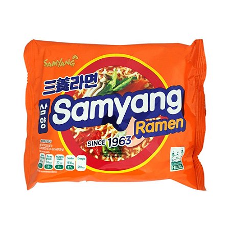 Macarrão Ramyun (Lamen) Carne & Vegetal 120g - Samyang Korea