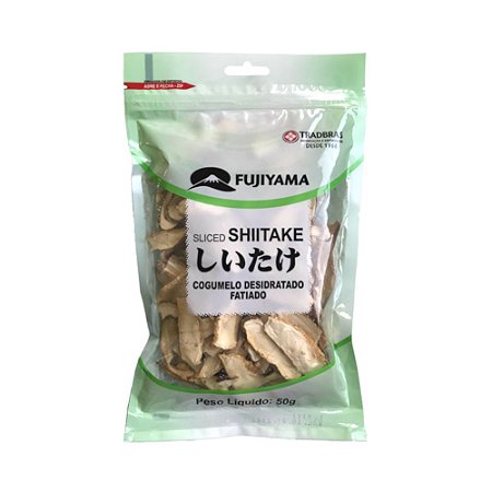 Cogumelo Shiitake Desidratado Fatiado 50g - Fujiyama