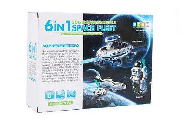 KIT EXPERIMENTOS SOLAR 6 EM 1 SPACE FLEET