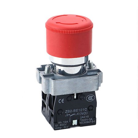 BOTAO DE EMERGENCIA VERMELHO 22mm XB2 XB2-442