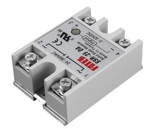 RELE DE ESTADO SOLIDO SSR-25DA 25A 380V 3-32V
