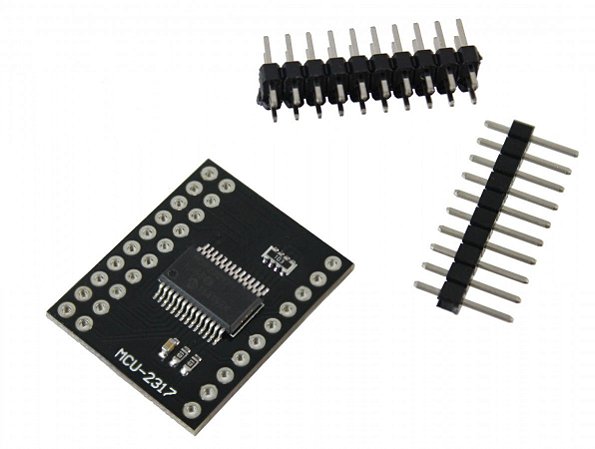 MODULO EXPANSOR DE PORTAS BIDIRECIONAL MCP23017 16 BITS I2C SPI