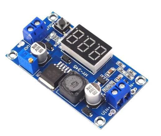 REGULADOR DE TENSAO XL6009 STEP UP C/ DISPLAY VOLTIMETRO