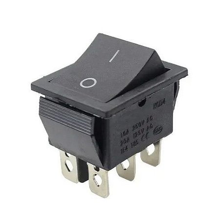 CHAVE ON/OFF 16/20A 250V 6 polos