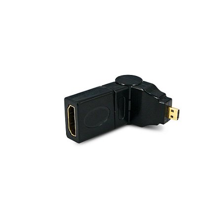 ADAP MICRO HDMI MACHO X HDMI FEMEA DOURADO