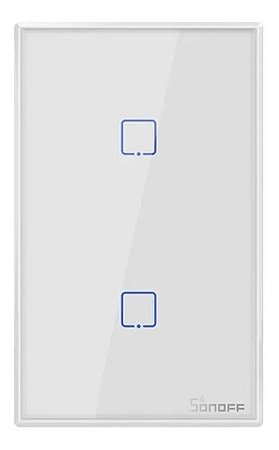 Sonoff® T0 Us 2 Botoes-touch Wi-fi Alexa Google Home Smart