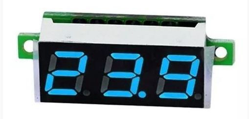 MINI DISPLAY VOLTIMETRO *AZUL* 0.28 POL 2.5-30V