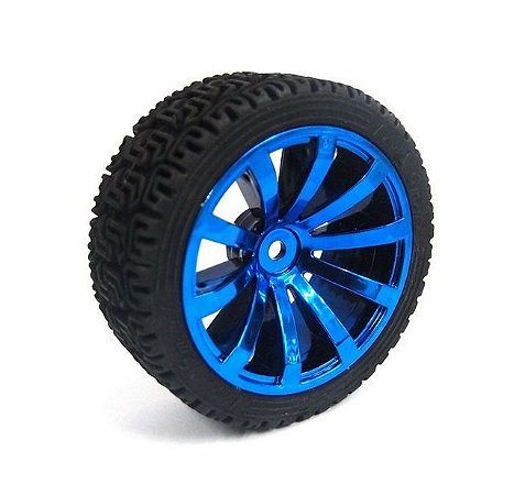 RODA 65 MILIMETROS 12 ARO AZUL