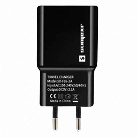 CARREGADOR USB 2.1A 5V SUMEXR - SX-F16-2A