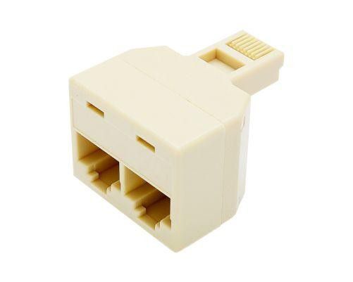 JACK MODULAR 2XRJ45 FEMEA x RJ45 MACHO