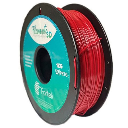 FILAMENTO PET-G 1,75 MM 1KG - VERMELHO