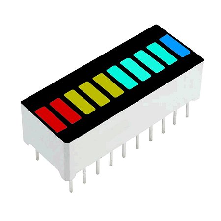 LEDS BARGRAPH 4 COLORS 10 SEGMENTS