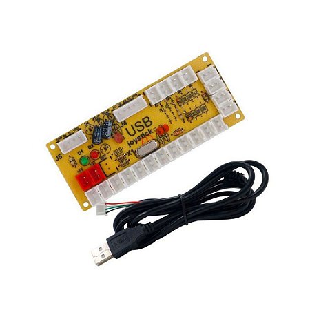PLACA USB ZERO DELAY COM CABOS
