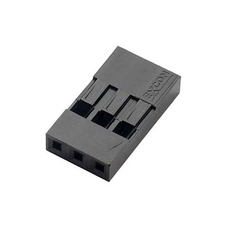 Alojamento 3 Vias Modu 2,54mm