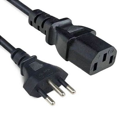CABO DE FORCA PARA COMP. MONITOR E FONTE ATX 1.2 METROS - CBATX