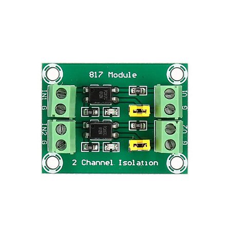 MODULO ARDUINO OPTOACOPLADOR CONVERSOR DE VOLTAGEM 2 CANAIS - PC817
