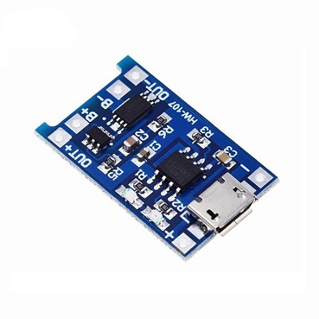 MODULO CARREGADOR DE BATERIA 5V TP4056 c/ proteção