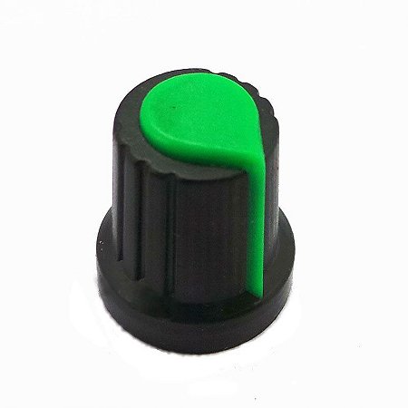 KNOB ROTATIVO COM TAMPA PEQ VERDE 18MM X 19,7MM