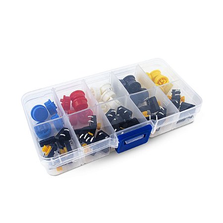 KIT PUSH BUTTON COM CAPAS COLORIDAS - 25 PARES