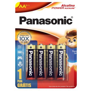 PILHA PANASONIC POWER ALCALINA AA C/4