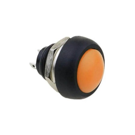 BOTAO SEM TRAVA A PROVA DAGUA 12mm - LARANJA