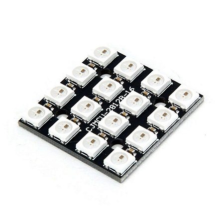 MODULO LED RGB 5050 ENDERECAVEL 4*4 BIT WS2812B