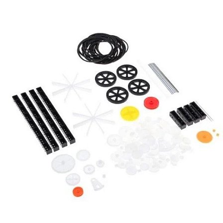 KIT 92 ITENS - ENGRENAGENS PLASTICAS COM ACESSORIOS DIVERSOS