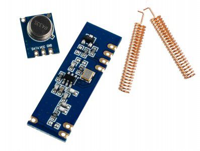 PAR DE MODULOS RF STX882 CHIP SUPER HETERODINO COM ANTENAS