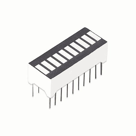 BARRA GRAFICA DE LED VERMELHA - 10 SEGMENTOS