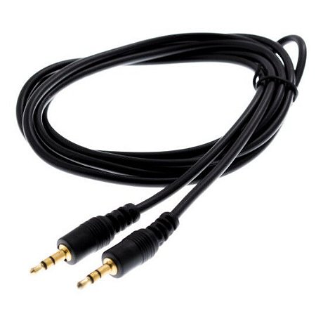 CABO AUXILIAR P2 X P2 3.5MM PRETO - 00811