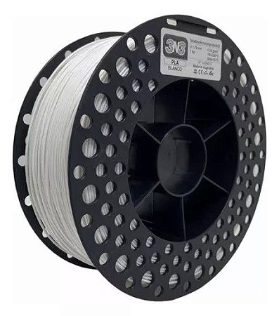 Filamento PLA 3N3 1.75mm 1KG Branco