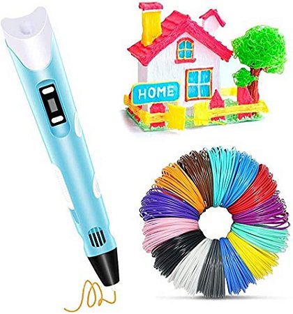 CANETA DE IMPRESSAO 3D USB COM ACESSORIOS