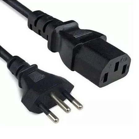 CABO DE FORÇA PARA FONTE ATX E MONITOR  3X0.5 COM 1,5 METROS OD6.8 - 03497