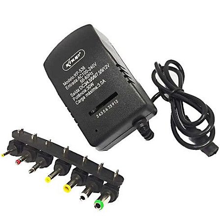 FONTE DE ALIMENTAÇÃO UNIVERSAL 30W 7 PLUGS GRASEP - D-536