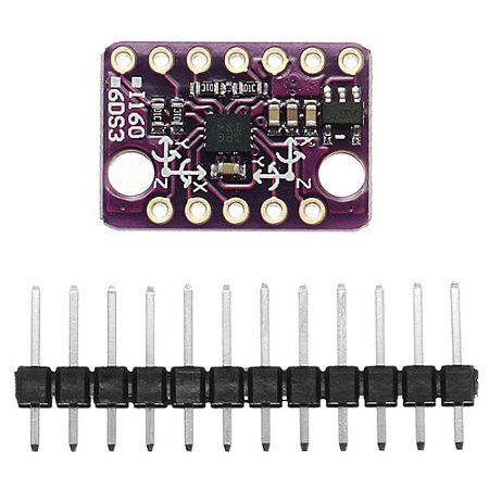 MÓDULO GIROSCÓPIO DE VELOCIDADE ANGULAR DE 6 EIXOS LSM6DS3 6DOF