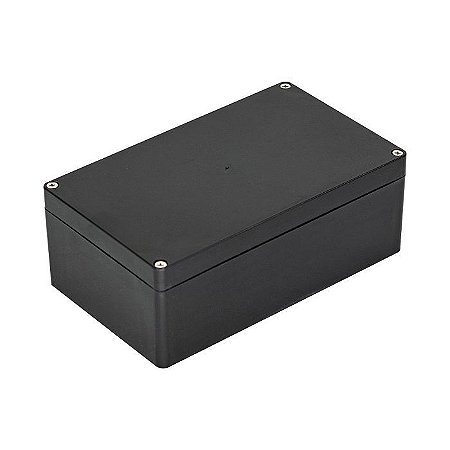 CAIXA PLASTICA PRETA 255*175*105mm