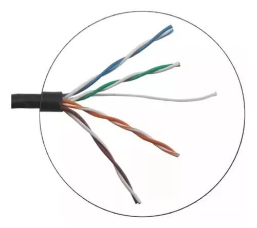 CABO DE REDE CAT5E PRETO 305M 24WAG DEKO