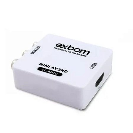 MINI CONVERSOR AV PARA HDMI HD 1080P EXBOM - CC-AH10