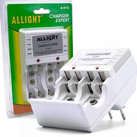CARREGADOR DE PILHA A-612 - CORES SORTIDAS