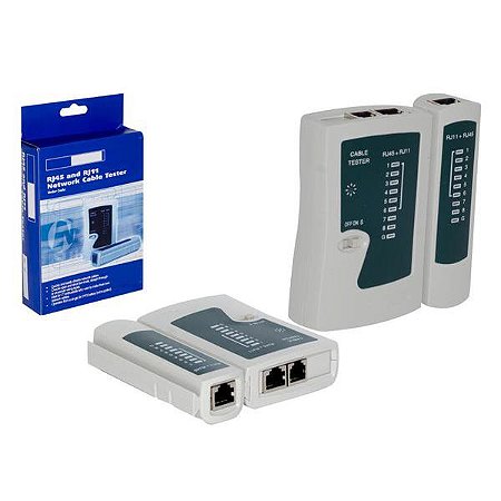 TESTADOR DE CABOS RJ45 E RJ11