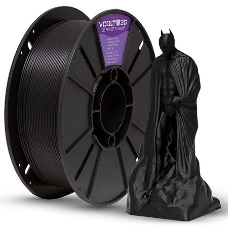Filamento PLA Preto 1Kg