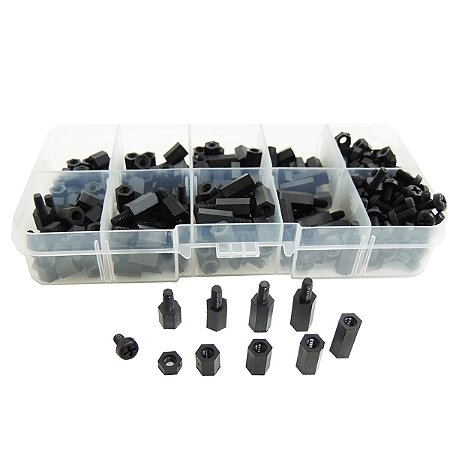 KIT DE ESPACADORES DE NYLON M3 X300 UNIDADES