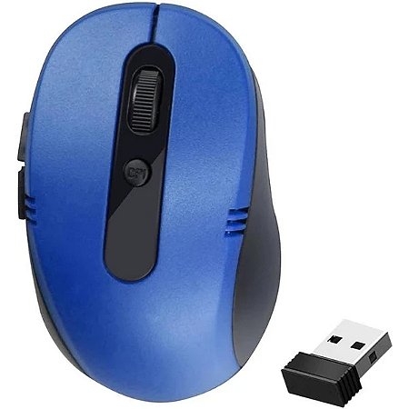 MOUSE SEM FIO WIRELESS 2.4GHZ RECEPTOR USB PARA PC E NOTEBOOK - 7100