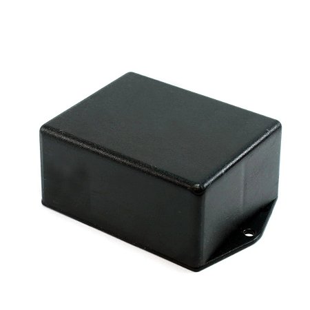 CAIXA PLASTICA 117X78X45 (C-L-A) PRETA COM ABA