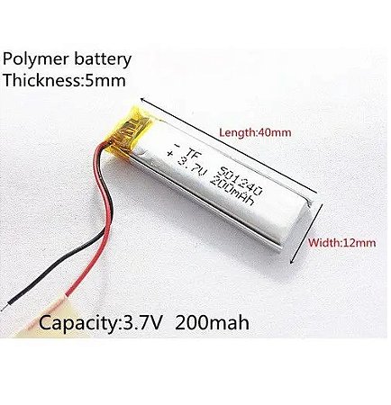 BATERIA LI-PO 051535 230MAH 3,7V