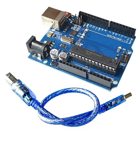 PLACA UNO DIP CHIP CH340 ATMEGA328 (CHINES COMPATIVEL) - COM CABO USB