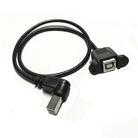 CABO USB 2.0 TIPO-B MACHO/FEMEA 50CM PARA PAINEL